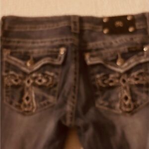 Women's Dark Wash Embroidered Pocket Jeans Size 30 x 32